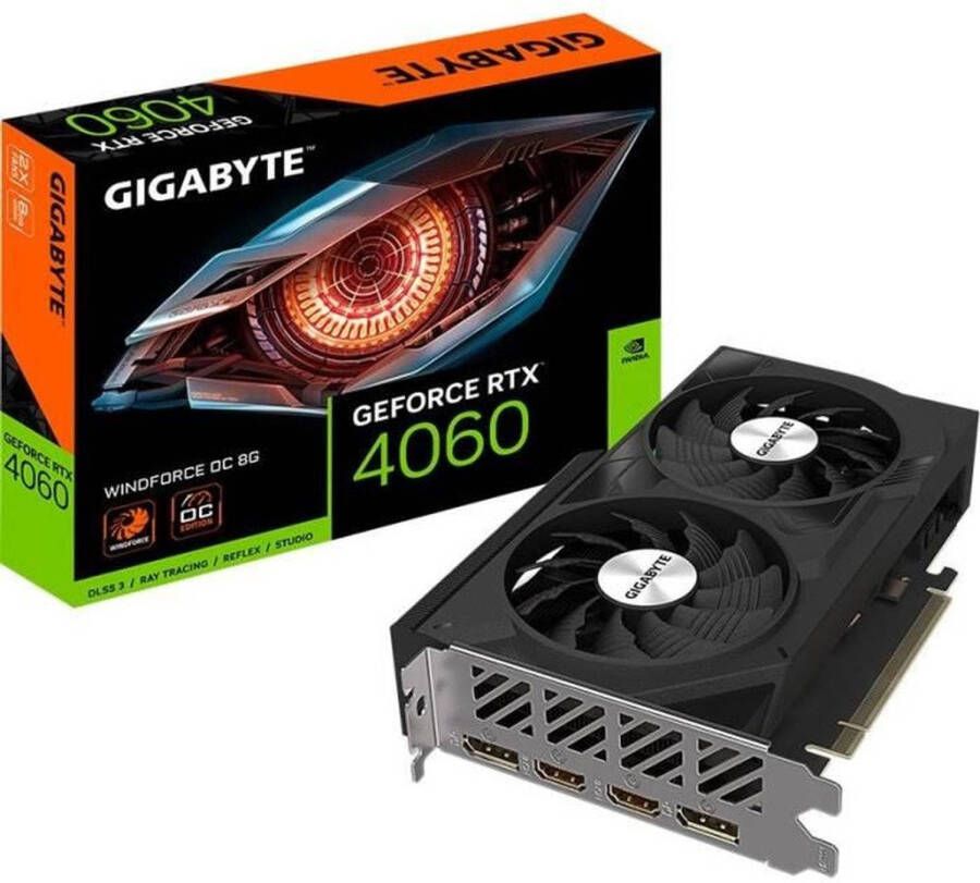 Gigabyte Grafische kaart GeForce RTX ™ 4060 Windforce OC 8G