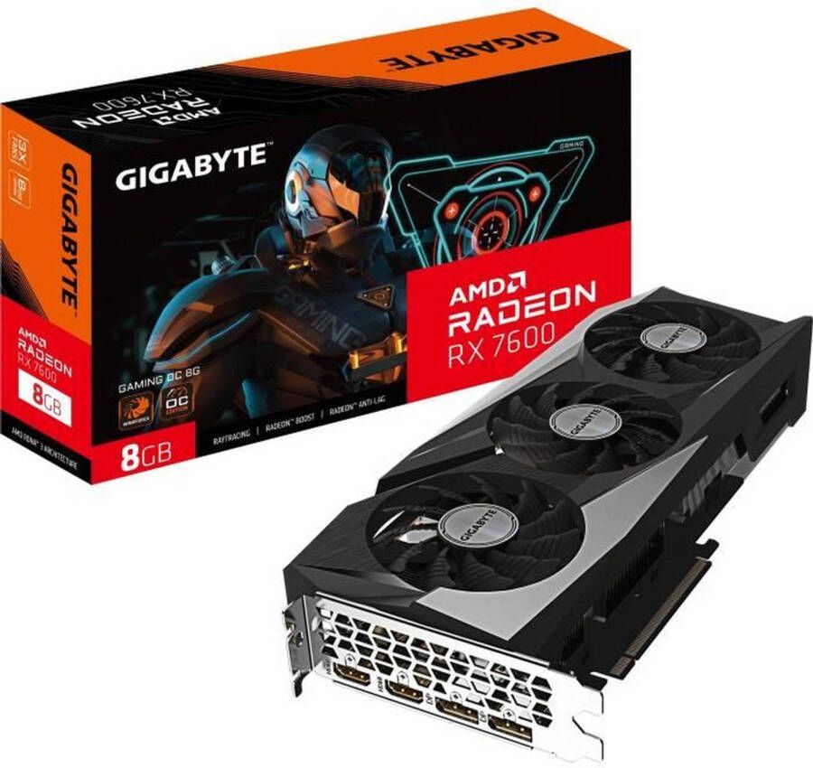 Gigabyte Grafische kaart Radeon RX 7600 Gaming OC 8G