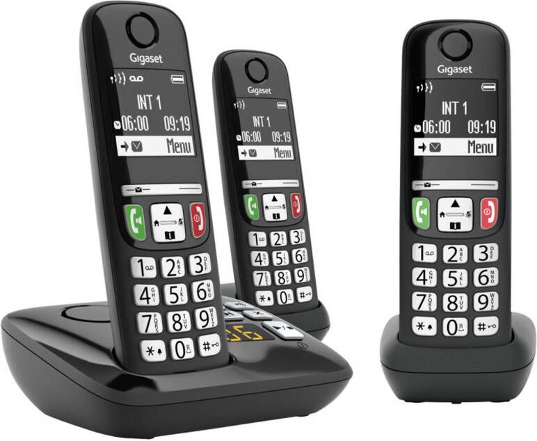 Gigaset A735A Trio Zwart | Vaste telefoons | Telefonie&Tablet Bel&SMS | 4250366867250 - Foto 3