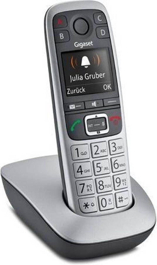 Gigaset E560 seniorentelefoon grote knoppen 4 extra SOS-noodknoppen grijs