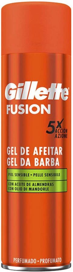 Gillette Fusion scheergel voor gevoelige huid 200ml