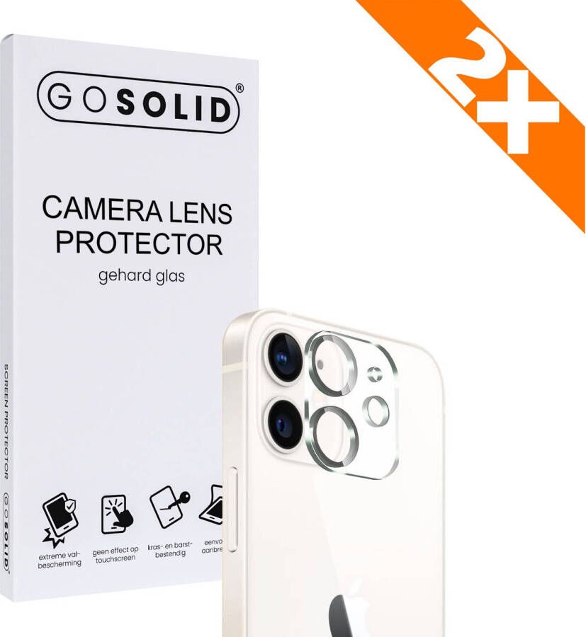 GO SOLID! Apple iPhone 12 Camera Lens protector gehard glas Duopack