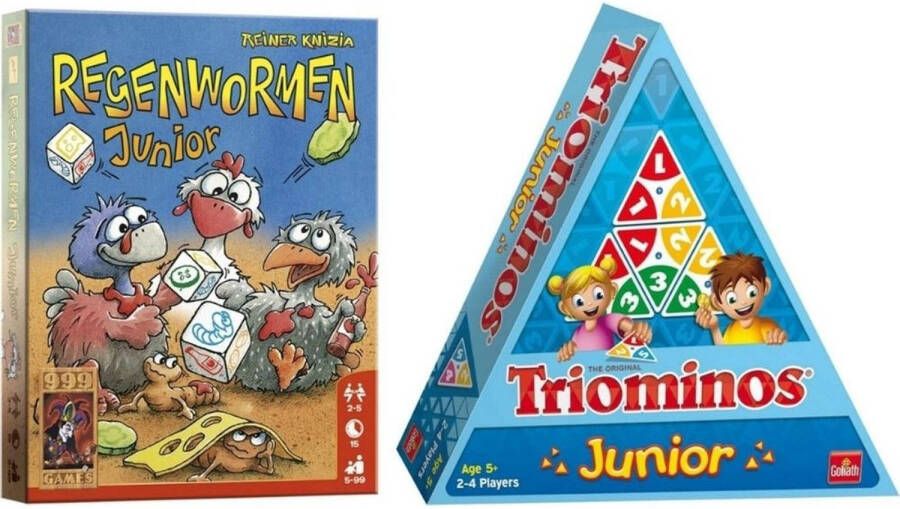 Goliath Spellenbundel 2 Stuks Regenwormen Junior & Triominos Junior