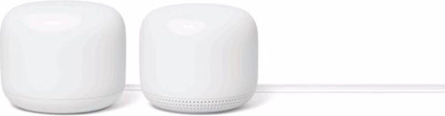Google Nest Bundel Multiroom wifi Router + wifi Punt (Wit)