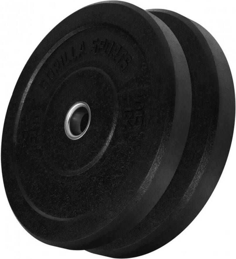 Gorilla Sports Bumper plate 2 x 15 kg 50 mm