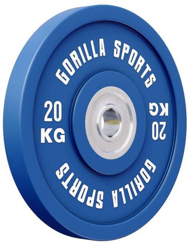 Gorilla Sports Bumper Plate Halterschijf 20 kg Gietijzer 50 mm