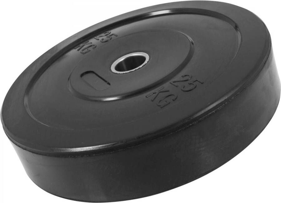 Gorilla Sports Bumper Plate Halterschijf 25 kg Rubber 50 mm