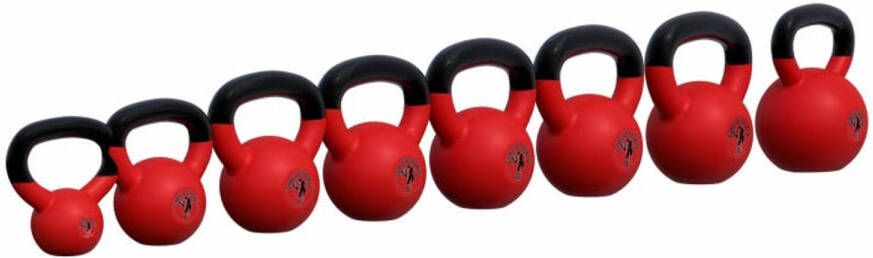 Gorilla Sports Complete set Kettlebells 144 kg Gietijzer met Rubber Coating 8 kettlebells