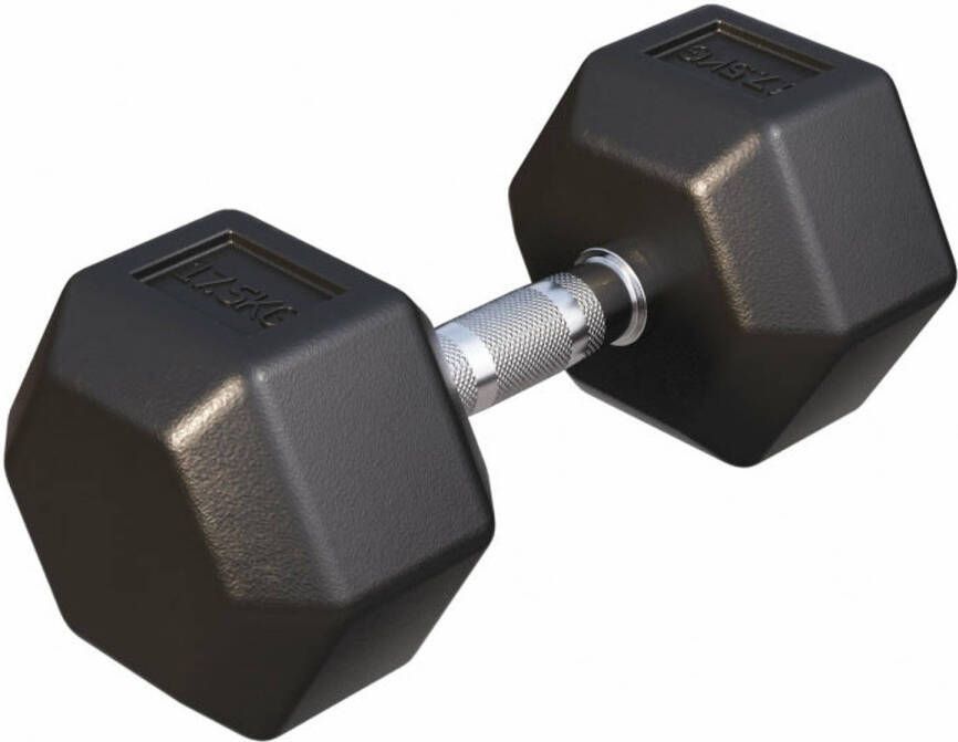 Gorilla Sports Dumbbell 1 x 17 5 kg Gietijzer Hexagon Halter