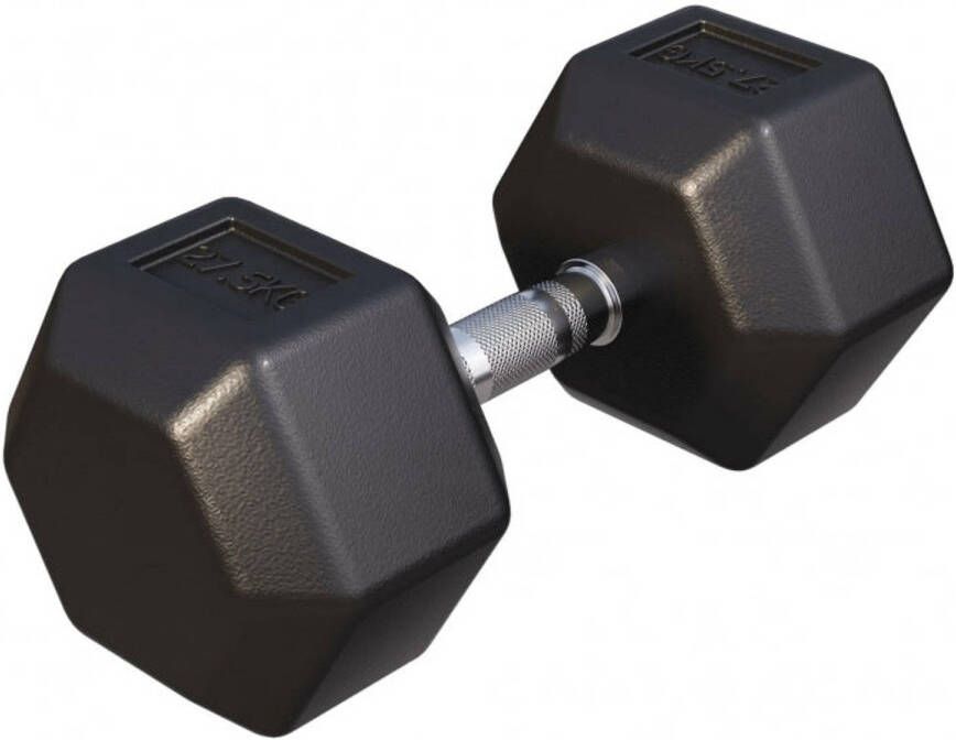 Gorilla Sports Dumbbell 1 x 27 5 kg Gietijzer Hexagon Halter