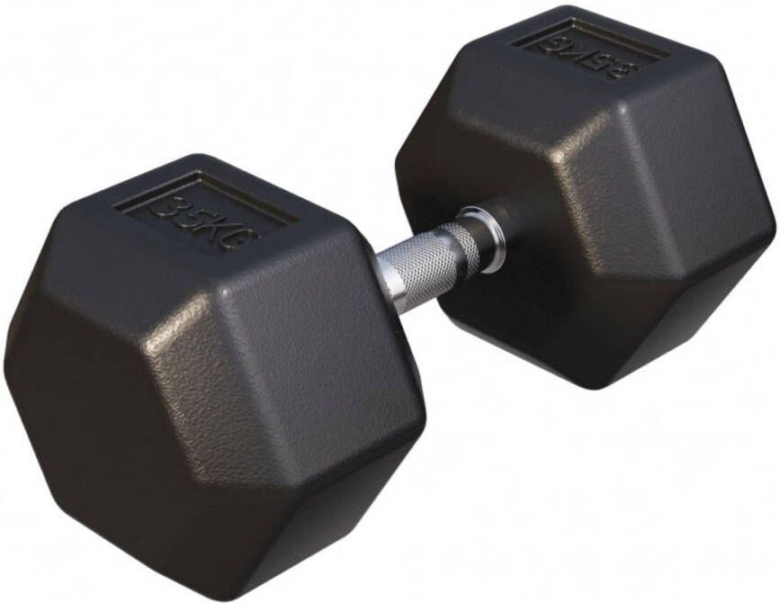 Gorilla Sports Dumbbell 1 x 35 kg Gietijzer Hexagon Halter