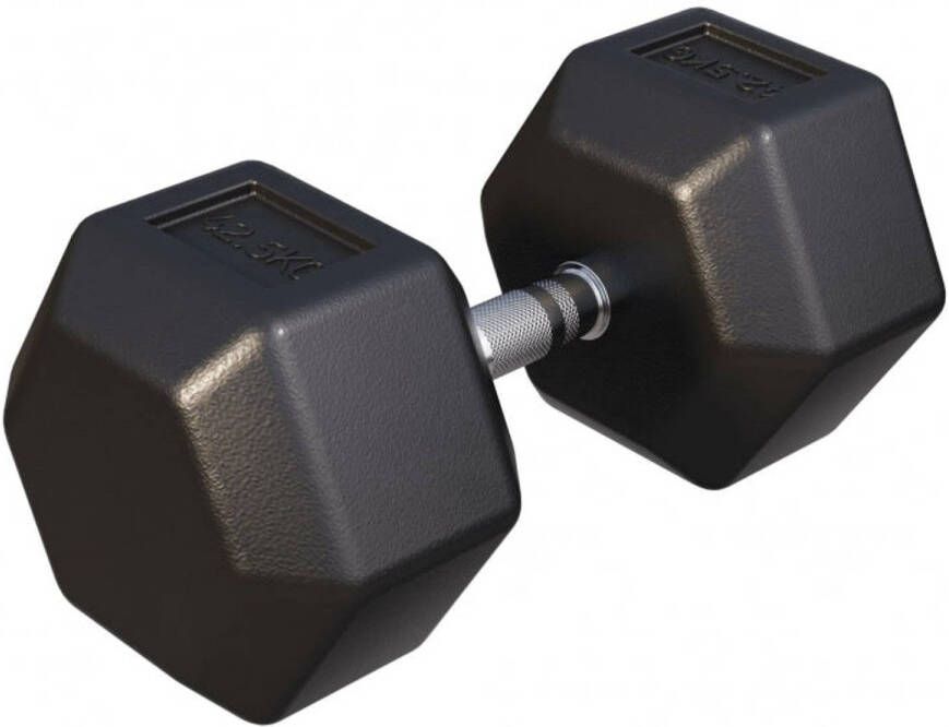 Gorilla Sports Dumbbell 1 x 42 5 kg Gietijzer Hexagon Halter