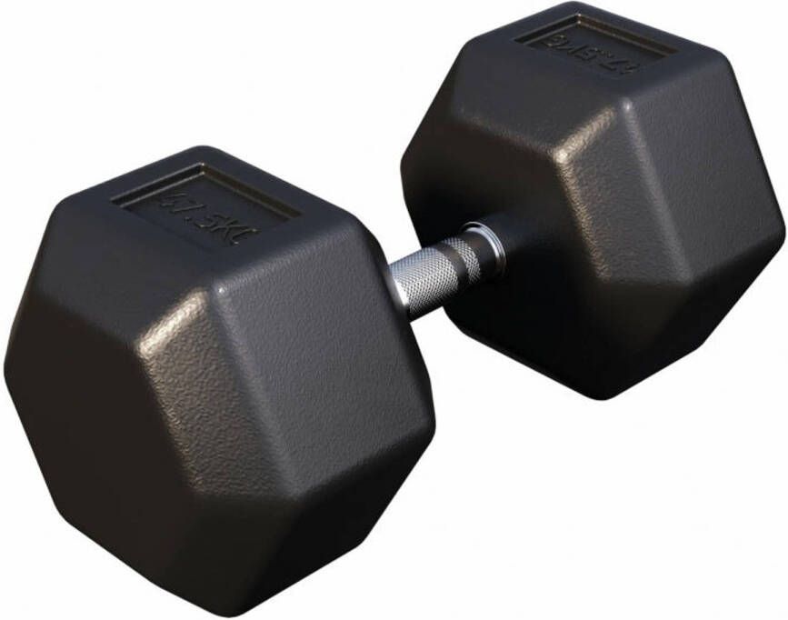 Gorilla Sports Dumbbell 1 x 47 5 kg Gietijzer Hexagon Halter