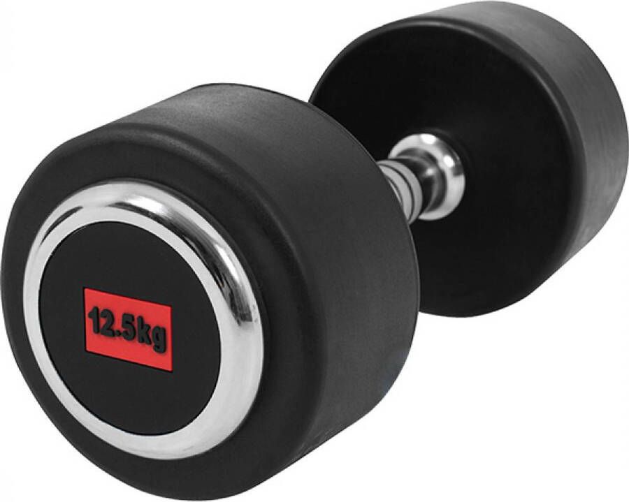 Gorilla Sports Dumbell Vaste Halter Gietijzer met Rubber coating 12 5 kg