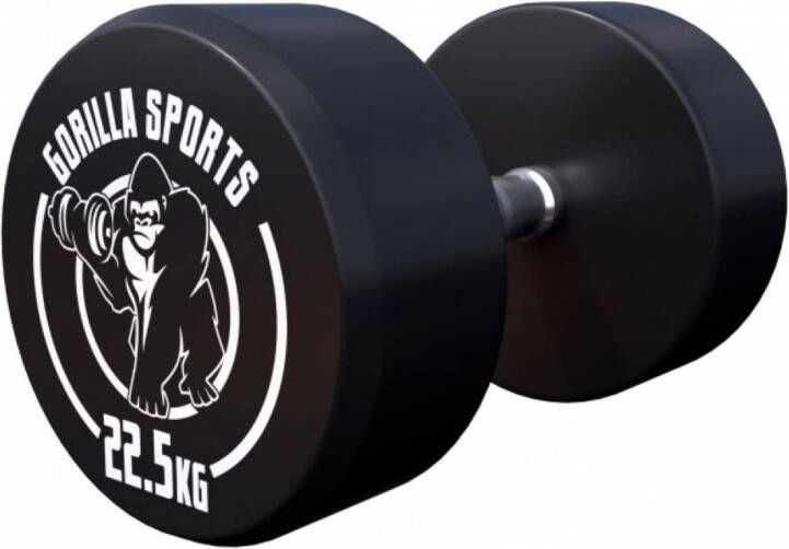 Gorilla Sports Dumbell 22 5 kg Gietijzer (rubber coating) Met logo