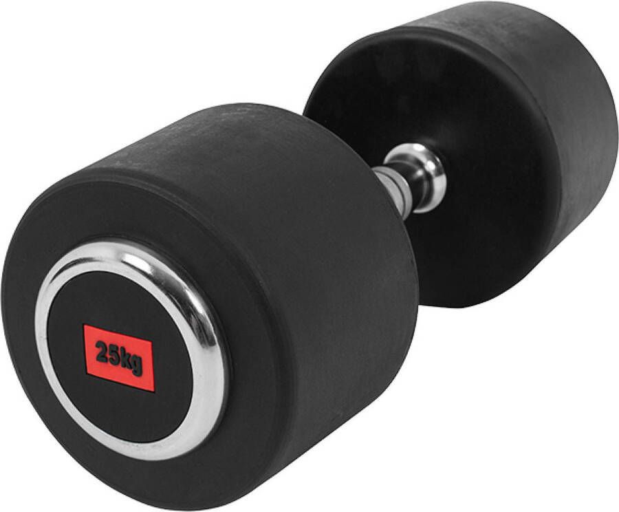 Gorilla Sports Dumbell Vaste Halter Gietijzer met Rubber coating 25 kg