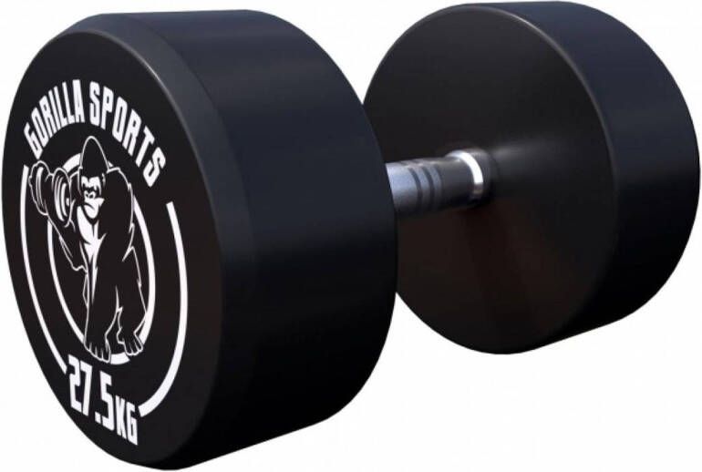 Gorilla Sports Dumbbell 27 5 kg Halter Vaste dumbell Gietijzer