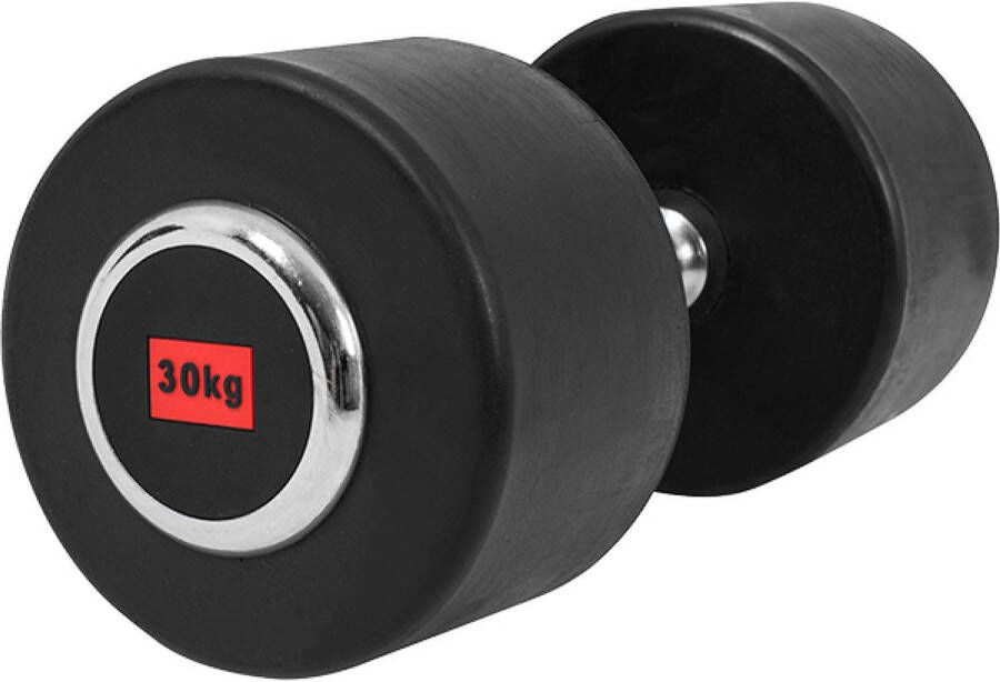 Gorilla Sports Dumbell Vaste Halter Gietijzer met Rubber coating 30 kg