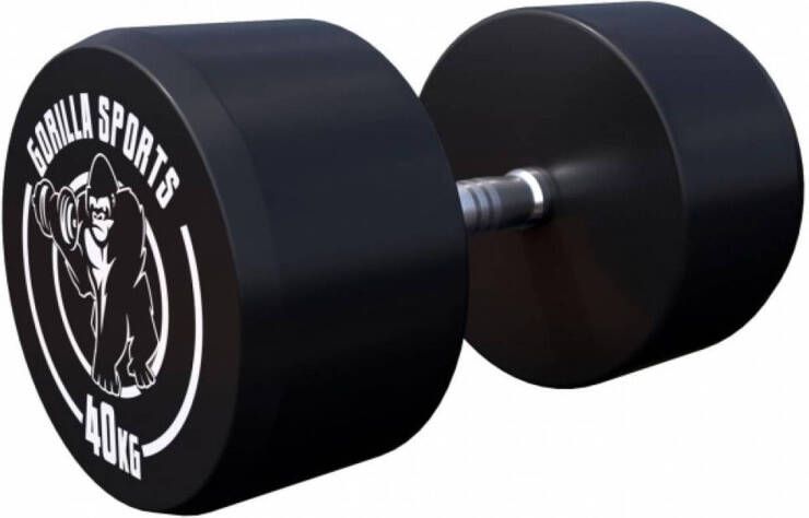 Gorilla Sports Dumbbell 40 kg Halter Vaste dumbell Gietijzer