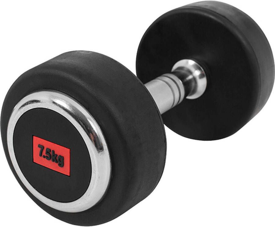 Gorilla Sports Dumbell Vaste Halter Gietijzer met Rubber coating 7 5 kg