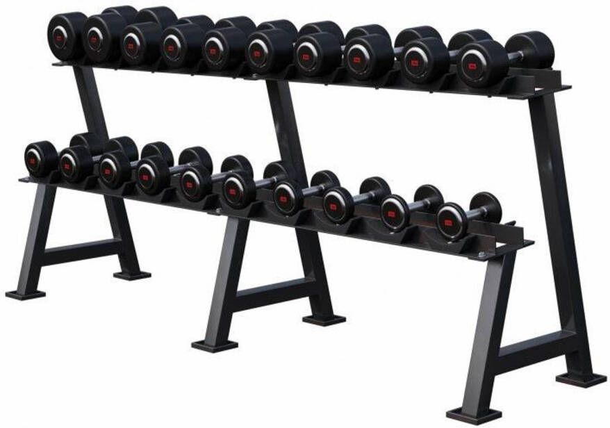 Gorilla Sports Dumbell rek met 325 kg halters Opslag rack met Gewichten