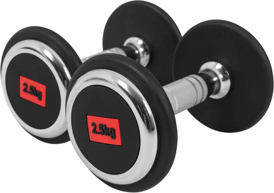 Gorilla Sports Dumbbell set 5 kg Professionele Halters 2 x 2 5 kg