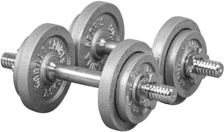 Gorilla Sports Dumbellset Halterset Gietijzer 20 kg