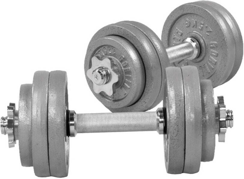 Gorilla Sports Dumbellset Halterset Gietijzer 30 kg