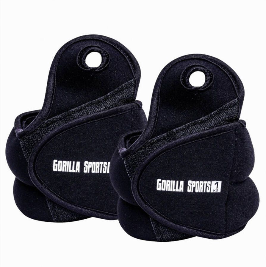 Gorilla Sports enkel- of polsgewichten 2 kg 2 x 1 kg