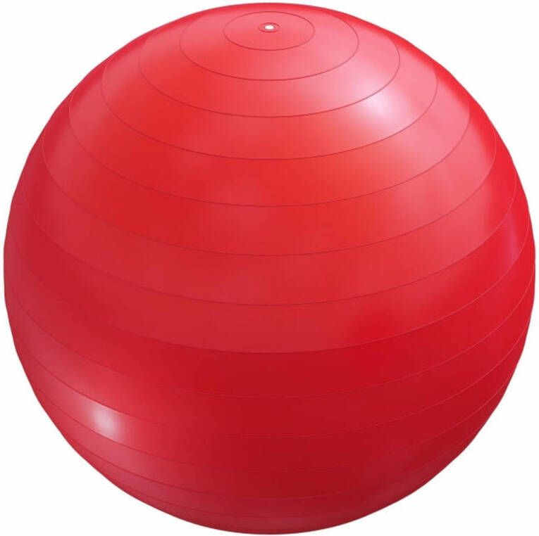 Gorilla Sports Fitnessbal Ø 55 cm incl. Pomp Gym bal Yoga Belastbaar tot 500 kg Rood