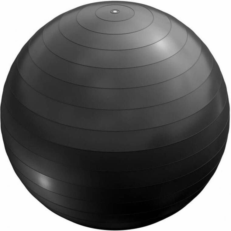 Gorilla Sports Fitnessbal Ø 75 cm incl. Pomp Gym bal Yoga Belastbaar tot 500 kg Zwart