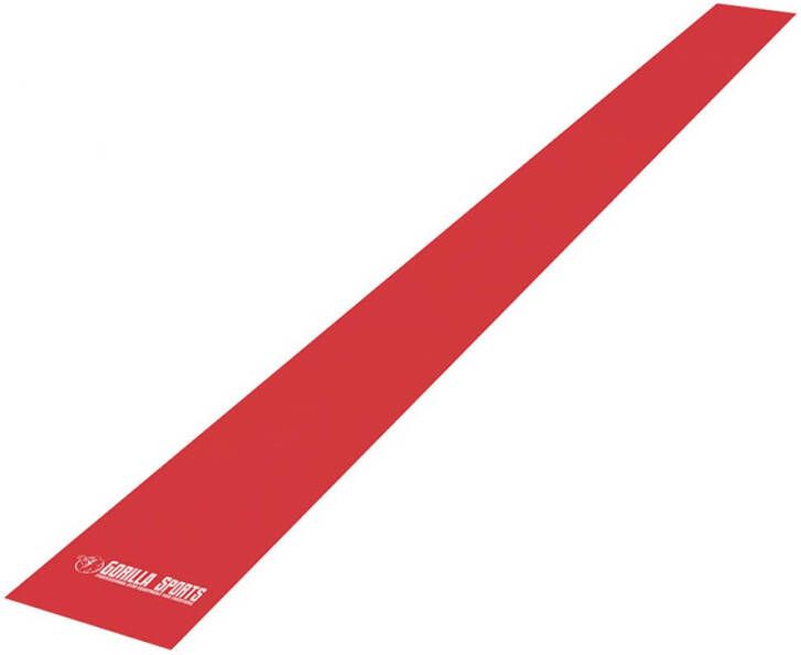 Gorilla Sports Resistance Band Rood 276N 27 6kg 200 cm Latex Weerstandsband