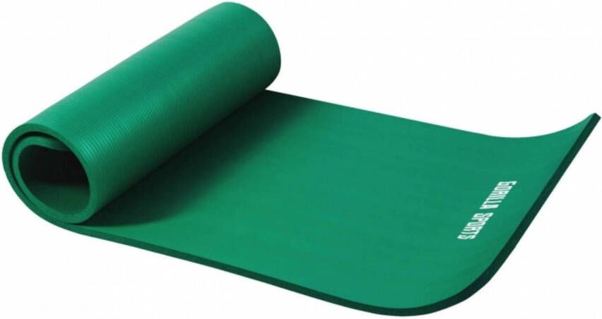 Gorilla Sports Yogamat Deluxe Groen 190 x 100 x 1 5 cm Yoga Mat