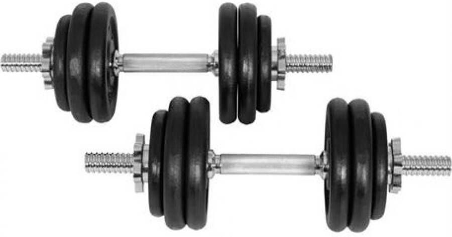 Gorilla Sports Gyronetics Dumbellset Halterset Gietijzer 30 kg 25 mm