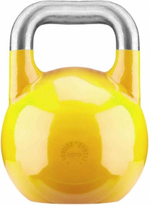 Gorilla Sports Kettlebell 16 kg Competitie Staal Geel