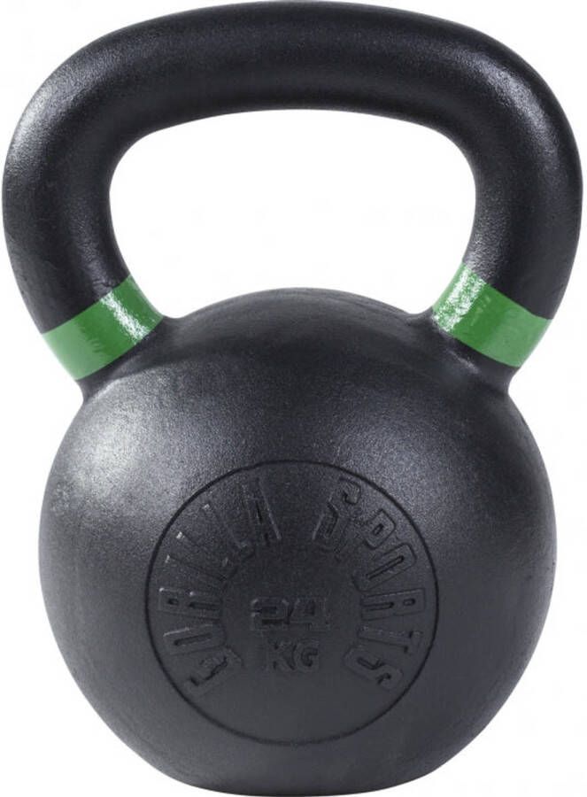 Gorilla Sports Kettlebell 24 kg Gietijzer Olympisch Zwart