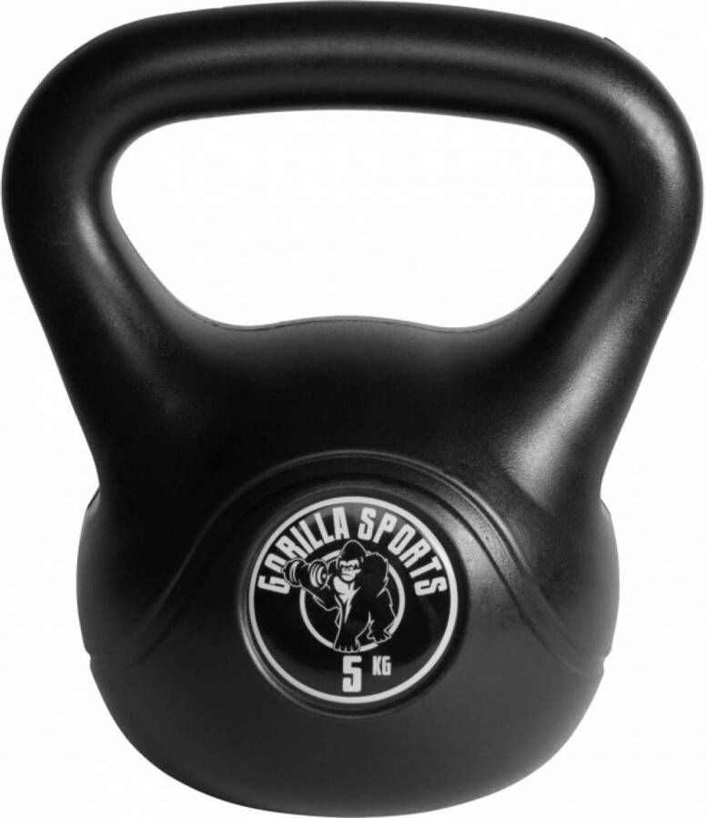 Gorilla Sports Kettlebell Kunststof 5 kg