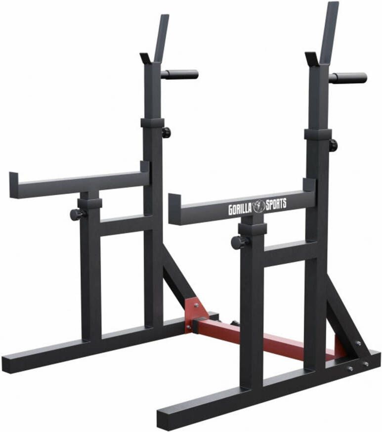 Gorilla Sports Multi Squat rack Squatrek & Haltersteunen