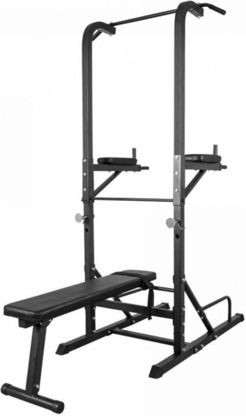 Gorilla Sports Multistation Krachtstation Met Halterbank Dipsteunen Pull up bar