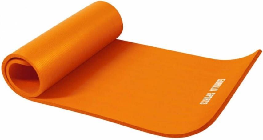 Gorilla Sports Oranje Yogamat Deluxe 190 x 60 x 1 5 cm