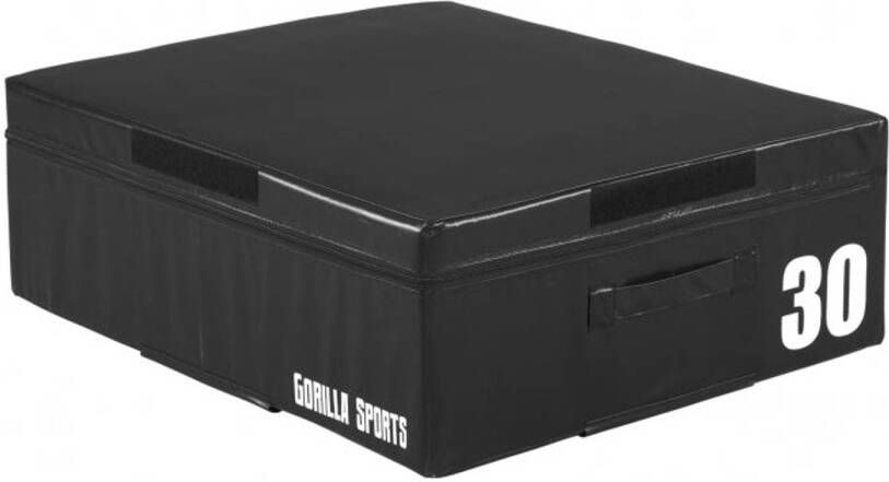 Gorilla Sports Plyo Box 30 cm Zwart PVC Jump box