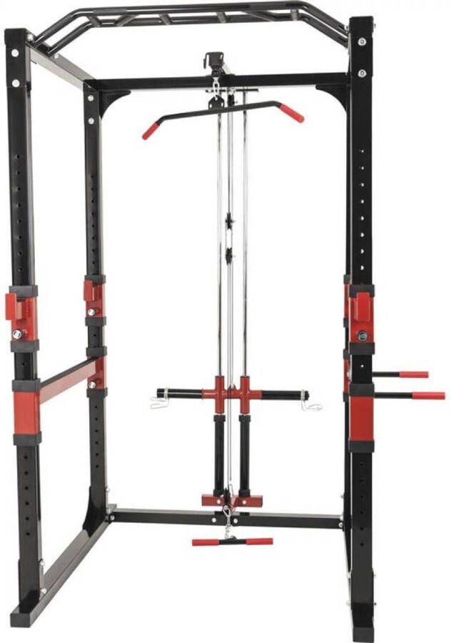 Gorilla Sports Power Lifting Cage met Verstelbare haltersteunen