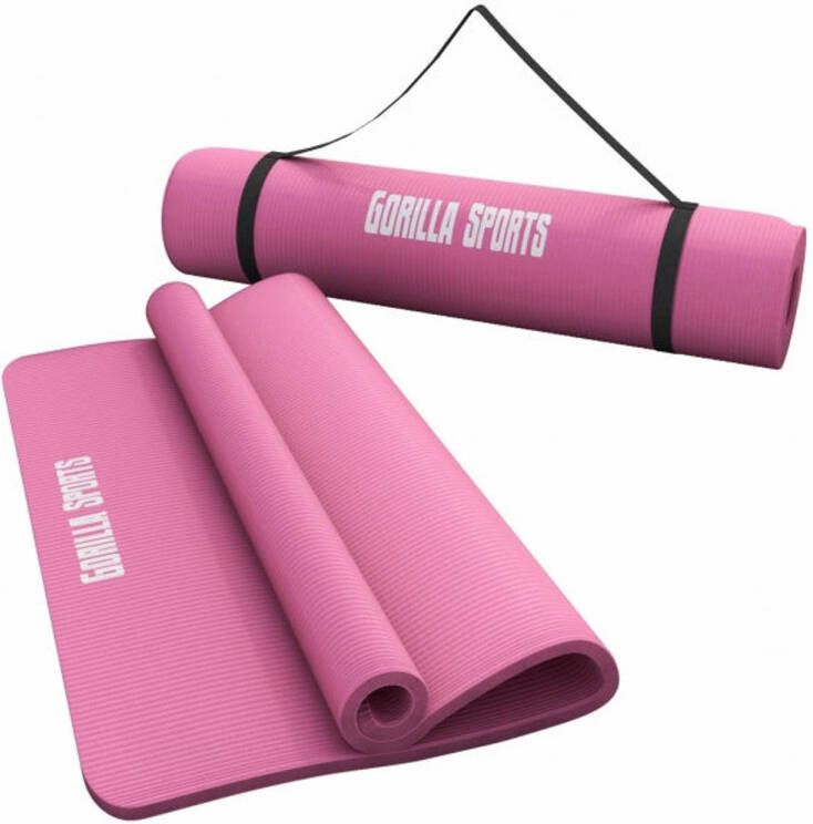 Gorilla Sports Roze Yogamat Deluxe 190 x 100 x 1 5 cm