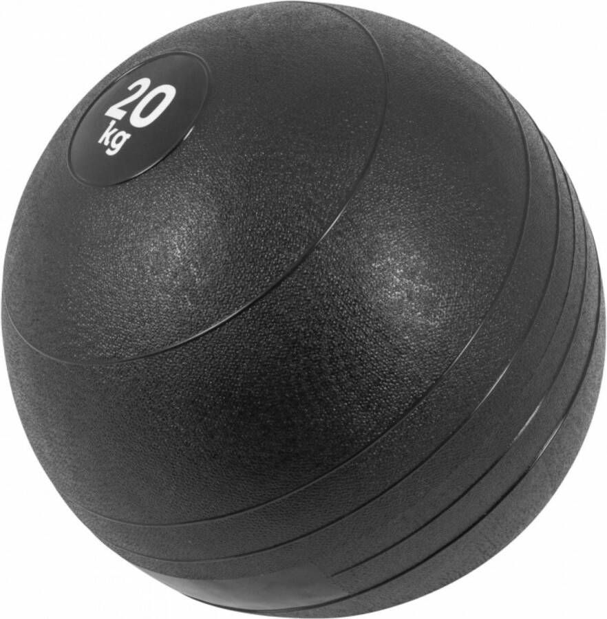 Gorilla Sports Slam Ball 20 kg Slijtvast Fitnessbal Zwart