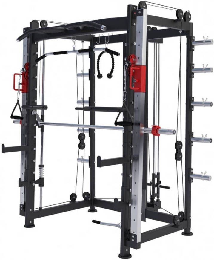 Gorilla Sports Smith Machine Krachtstation Multi Press Homegym Full body training Incl. accessoires