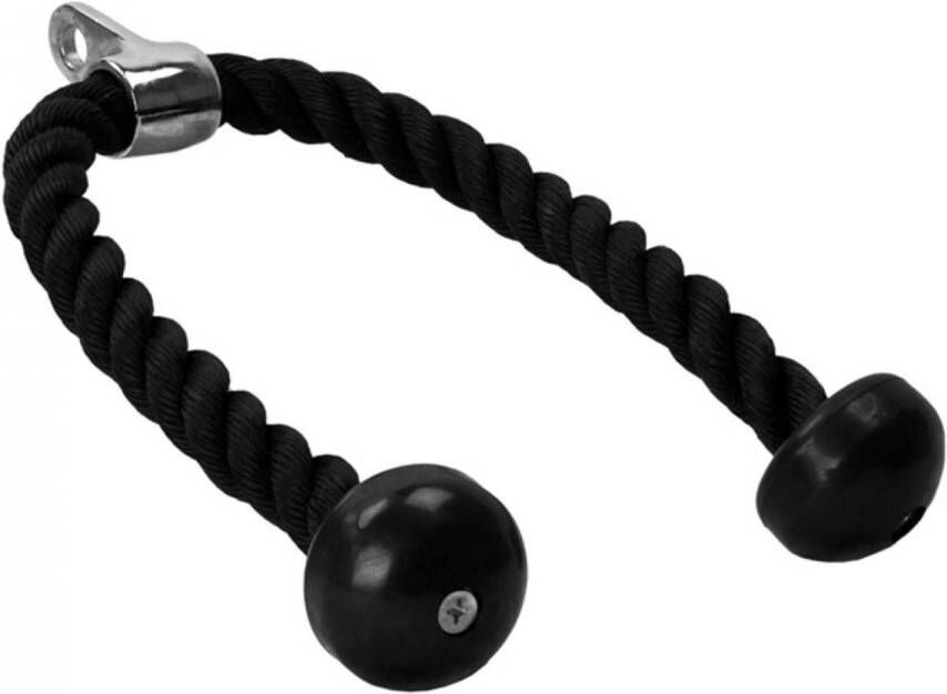 Gorilla Sports Triceps Touw 68 cm Nylon Chromen Koppeling Rope