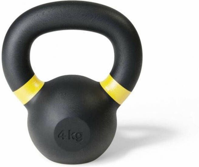 Gorilla Sports TRYM Kettlebell Gietijzer Zwart 4 kg