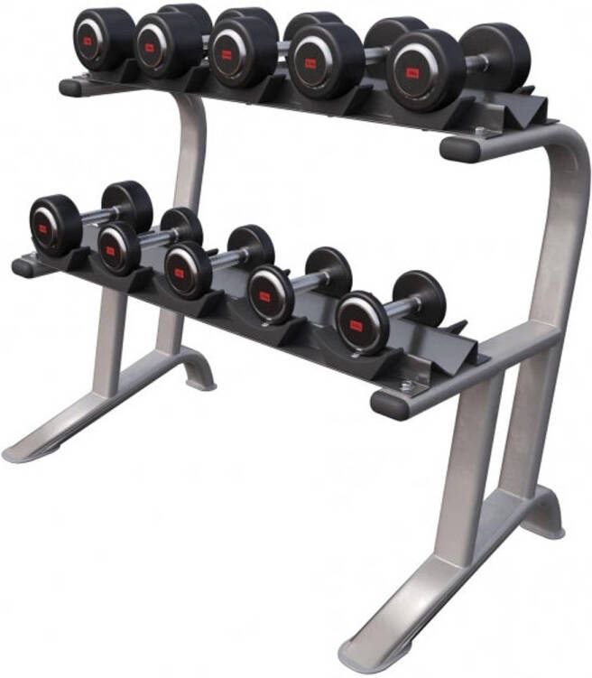 Gorilla Sports Voordeel Professionele dumbells 90 kg met standaard