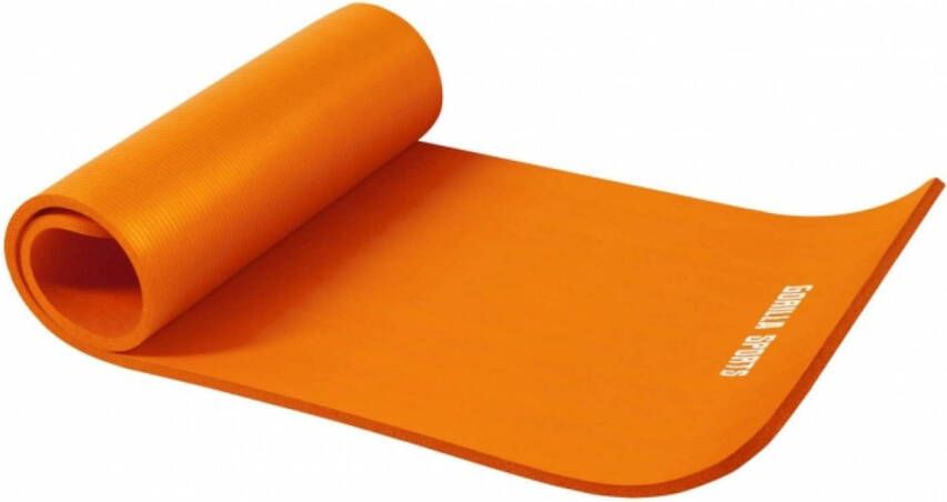 Gorilla Sports Yogamat Deluxe (190 x 100 x 1 5 cm) Yoga Mat oranje