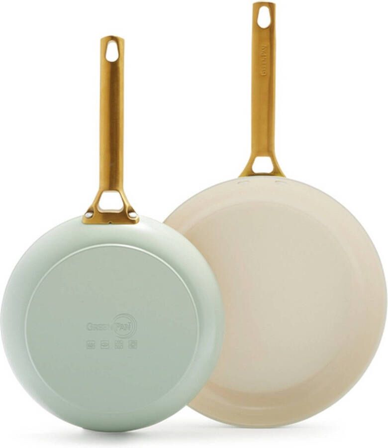 GreenPan Padova Reserve Mint Green 2-delige pannenset 20cm +28cm